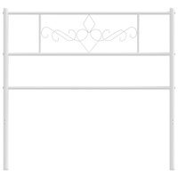 Hoofdbord 75 cm metaal wit 3