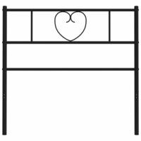 Hoofdbord 100 cm metaal zwart 5