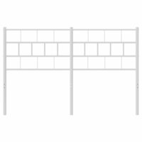 Hoofdbord 120 cm metaal wit 3