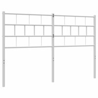 Hoofdbord 120 cm metaal wit 5