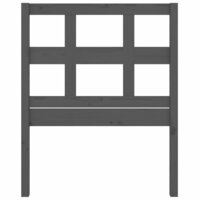Hoofdbord 95,5x4x100 cm massief grenenhout grijs 4