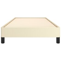 Bedframe kunstleer cr&egrave;mekleurig 80x200 cm 5