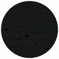 Salontafel &Oslash; 45x40 cm massief grenenhout zwart 6