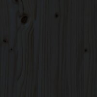 Salontafel &Oslash; 35x35 cm massief grenenhout zwart 7