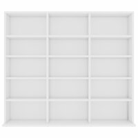 Cd-kast 102x23x89,5 cm bewerkt hout wit 4