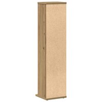 Cd-kast 21x20x88 cm bewerkt hout artisanaal eikenkleurig 6