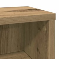 Cd-kast 21x20x88 cm bewerkt hout artisanaal eikenkleurig 7