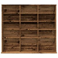 Cd-kast 100x23x89,5 cm bewerkt hout oud houtkleurig 4