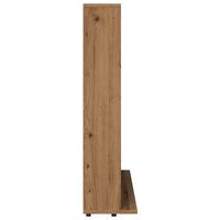 Cd-kast 100x23x89,5 cm bewerkt hout artisanaal eikenkleurig 5
