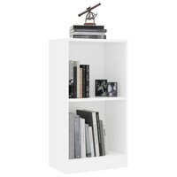 Boekenkast 40x24x75 cm bewerkt hout wit 3