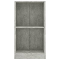 Boekenkast 40x24x75 cm bewerkt hout betongrijs 4