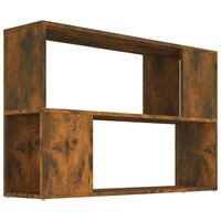 Boekenkast 100x24x63 cm bewerkt hout gerookt eikenkleurig 2