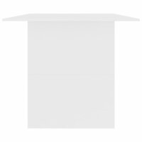 Eettafel 180x90x76 cm bewerkt hout wit 5