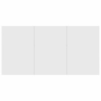 Eettafel 180x90x76 cm bewerkt hout wit 6