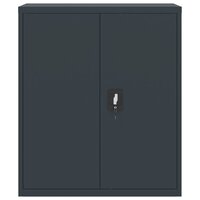 Archiefkast 90x40x145 cm staal antracietkleurig 8