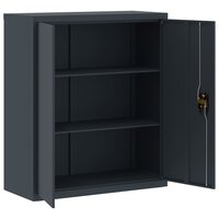 Archiefkast 90x40x145 cm staal antracietkleurig 9
