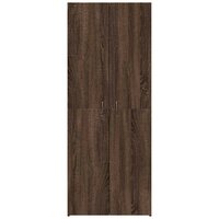Archiefkast 60x32x153 cm bewerkt hout bruin eikenkleur 4