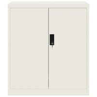 Archiefkast 79x40x90 cm staal wit 3