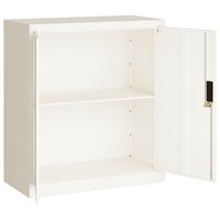 Archiefkast 79x40x90 cm staal wit 4