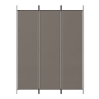 Kamerscherm met 3 panelen 150x220 cm stof antracietkleurig 3