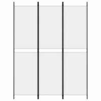 Kamerscherm met 3 panelen 150x200 cm stof wit 3