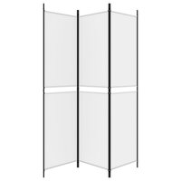 Kamerscherm met 3 panelen 150x200 cm stof wit 4