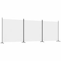  Kamerscherm met 3 panelen 525x180 cm stof wit 2