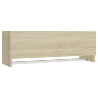 Kledingkast 100x32,5x35 cm bewerkt hout sonoma eikenkleurig 2