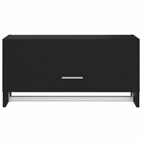 Kledingkast 70x32,5x35 cm bewerkt hout zwart 5