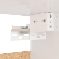 Kledingkast 70x32,5x35 cm bewerkt hout hoogglans wit 8