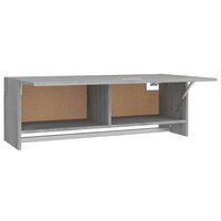 Kledingkast 100x32,5x35 cm bewerkt hout grijs sonoma eikenkleur 5