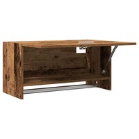 Kledingkast 70x32,5x35 cm bewerkt hout oud houtkleurig 9
