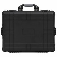 Flightcase op wieltjes 63x50x23 cm PP zwart 3