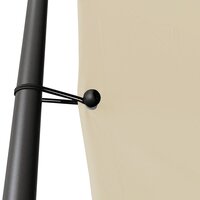 Prieel 3x3 m 180 g/m&sup2; stof en staal beige 5