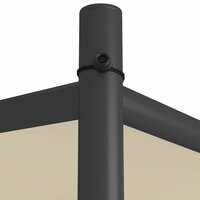 Prieel 3x3 m 180 g/m&sup2; stof en staal beige 6