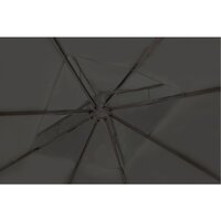 Prieel met dak 3x4 m donkergrijs 4