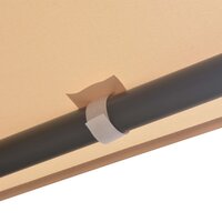 Prieel 3x3 m staal beige 5