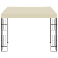 Wandprieel 3x3 m stof cr&egrave;mekleurig 2