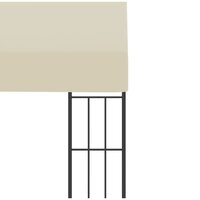 Wandprieel 3x3 m stof cr&egrave;mekleurig 5