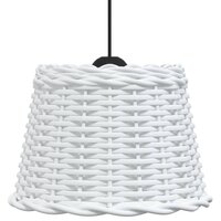 Plafondlampenkap &Oslash;30x20 cm wicker wit 4