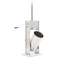 Worstenvuller handmatig 15 L roestvrij staal zilverkleurig  3