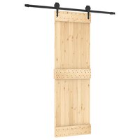 Schuifdeur met beslag 70x210 cm massief grenenhout 2