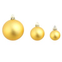 100-delige Kerstballenset 3/4/6 cm goudkleurig 8
