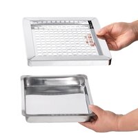 Asbak/prullenbak Hotel 45 L staal zwart 6