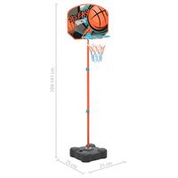 Basketbalset draagbaar verstelbaar 109-141 cm 9