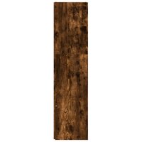 Hoekkast 33x33x132 cm bewerkt hout gerookt eikenkleurig 4