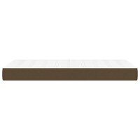 Pocketveringmatras 80x200x20 cm stof donkerbruin 4