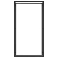 Haardhoutrek 80x28x154 cm staal matzwart 3