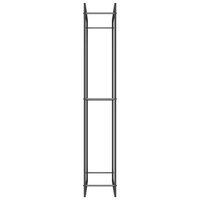 Haardhoutrek 80x28x154 cm staal matzwart 4