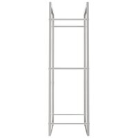 Haardhoutrek 50x28x94 cm roestvrij staal 5